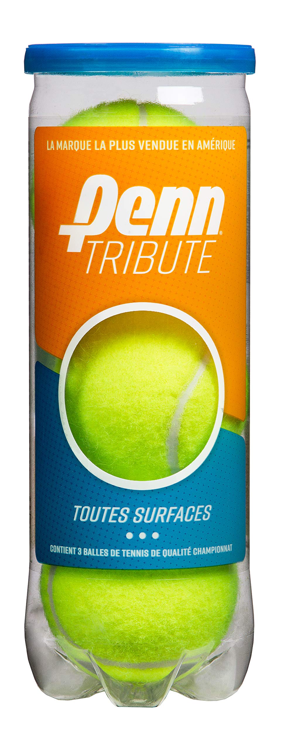 Penn Tribute - All Courts Felt Pressurized Tennis Ball, 1 Can, 3 Balls