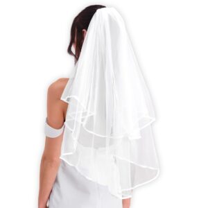 xo, fetti bridal veil | bachelorette party decorations, bride to be gift, bridal shower, wedding