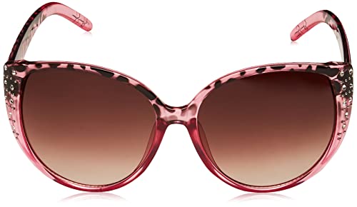 Jessica Simpson Women's J5837 Glitzy Retro Cat Eye Sunglasses with UV400 Protection - Glamorous Sunglasses for Women, 59mm