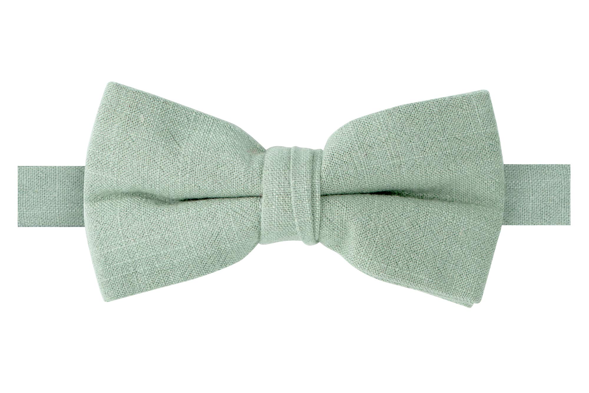 Spring Notion Men's Linen Blend Bow Tie Sage