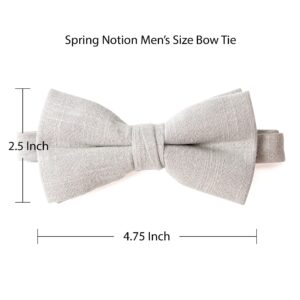 Spring Notion Men's Linen Blend Bow Tie Sage