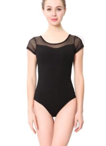 modlatbal women and girls short sleeve leotards for ballet dance bodysuit