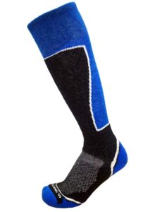 ultimate socks mens midweight merino wool ski snowboard warm socks blue large 9-11.5