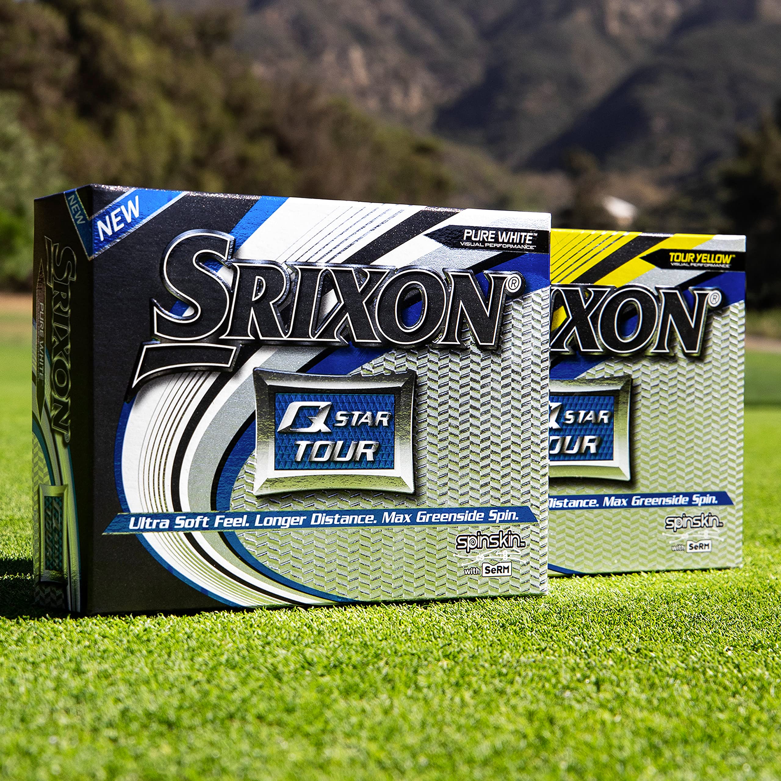 Srixon Q-Star Tour 3 Golf Balls, Yellow (One Dozen)