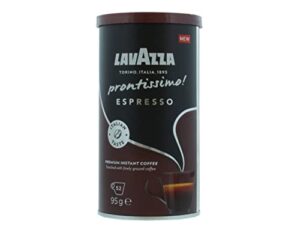 lavazza prontissimo espresso premium instant coffee 95g