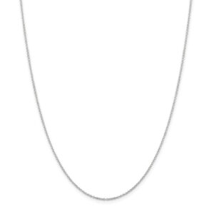 Solid 925 Sterling Silver 1.25mm Cable Chain Necklace - with Secure Lobster Lock Clasp 36"