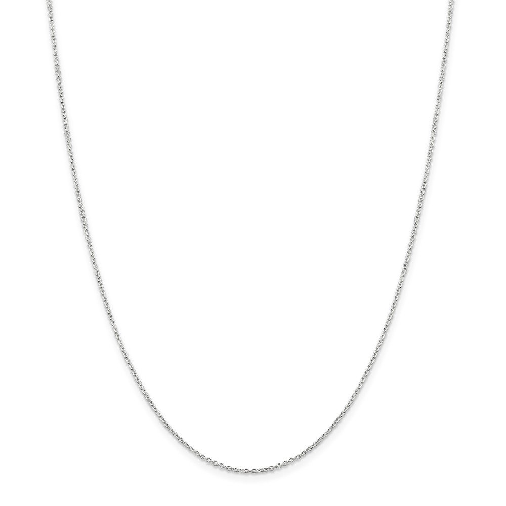 Solid 925 Sterling Silver 1.25mm Cable Chain Necklace - with Secure Lobster Lock Clasp 36"