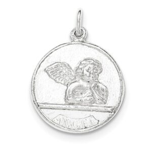 Solid 925 Sterling Silver Raphael Angel Pendant Charm