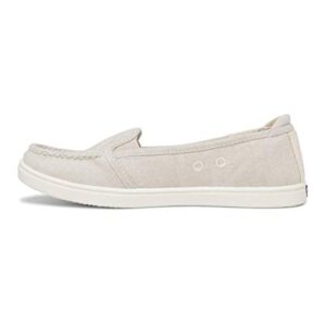 Roxy womens Minnow Slip on Shoe Sneaker, Oatmeal, 8 US