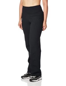 skechers women's go walk pant straight leg, bold black, medium