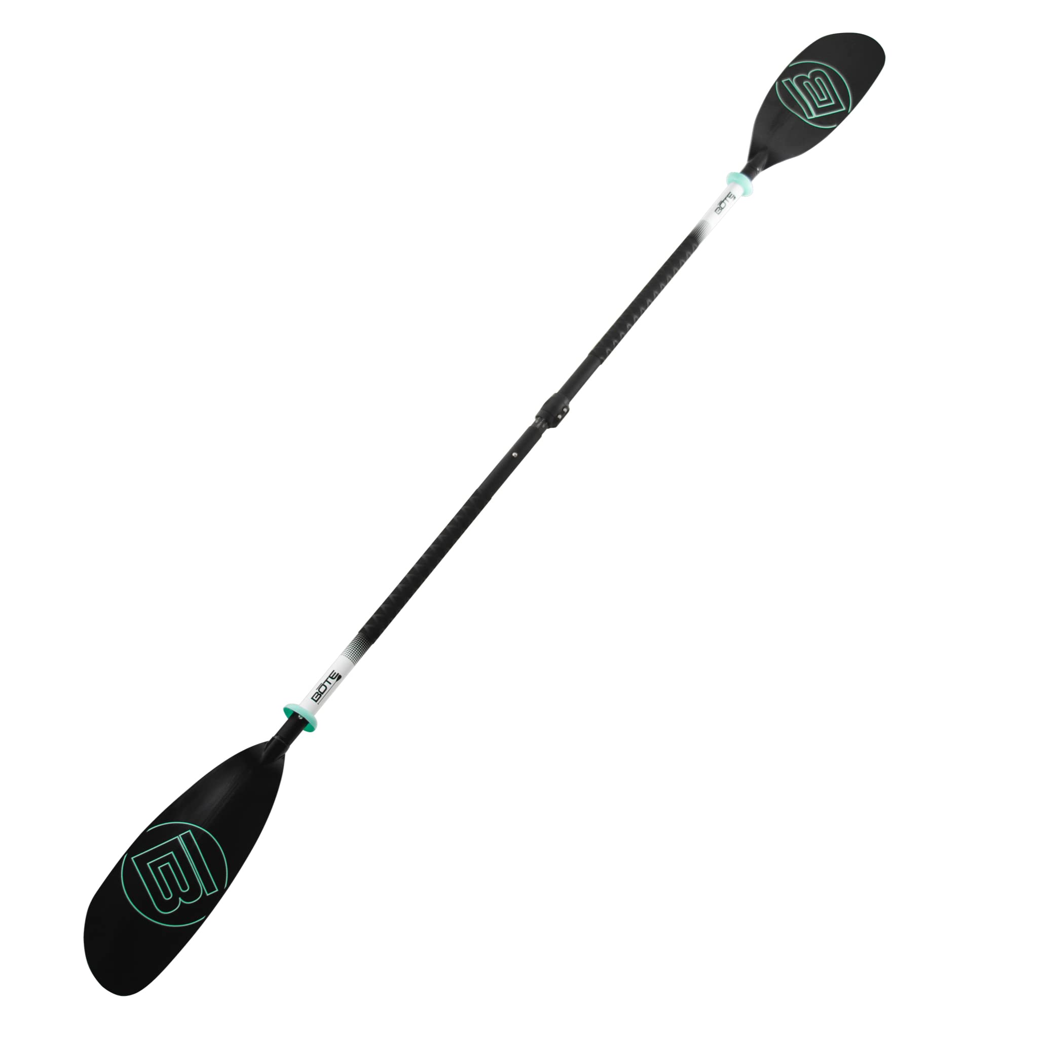 Bote Universal 5 Piece Kayak Paddle, Adjustable & Portable, Compact for Travel Friendly Family, Adults and Kids, Tandem, Single, 1-Person or 2-Person