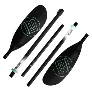 Bote Universal 5 Piece Kayak Paddle, Adjustable & Portable, Compact for Travel Friendly Family, Adults and Kids, Tandem, Single, 1-Person or 2-Person