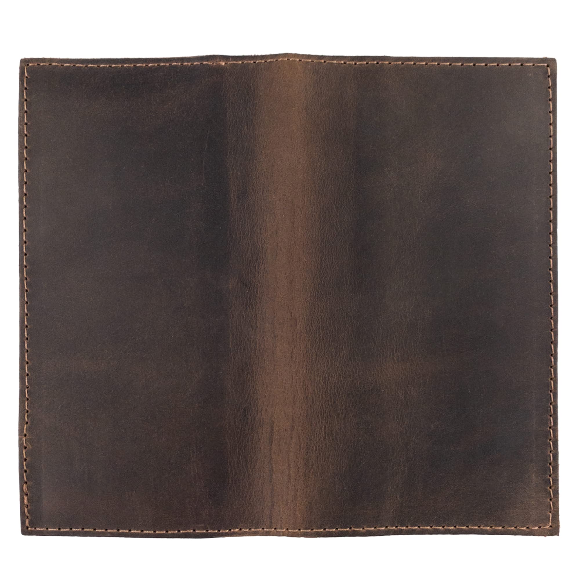 Hide & Drink, Checkbook Cover, Minimalist Organizer, Check Presenter, Bill Holder for Waiter and Waitress, Restaurant Accessories, Full Grain Leather, Handmade, Bourbon Brown