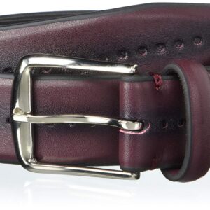 Stacy Adams Men's Dress Leather Belt, Burgundy, 40