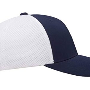 Flexfit unisex adult 6533 Hat, Navy/White, Large-X-Large US