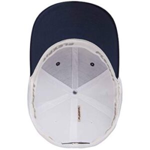 Flexfit unisex adult 6533 Hat, Navy/White, Large-X-Large US