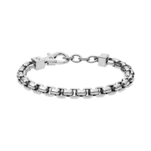 A|X ARMANI EXCHANGE Stainless Steel Chain Bracelet (Model: AXG0045040)