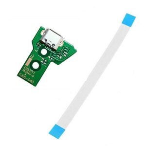 Micro USB Charging Port Socket Board with Flex Ribbon Cable Screwdriver for PS4 Controller Board JDS-040 JDS 040 Version