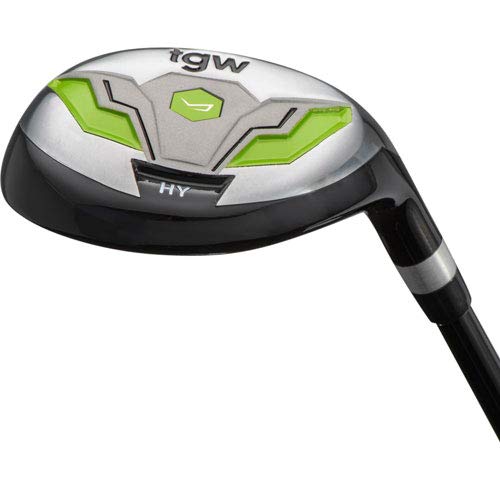 TGW Junior Packaged Golf Sets Ages 5-8 Drvr/Hyb/2Irns/Putter/Bag Graphite Green/Grey Right