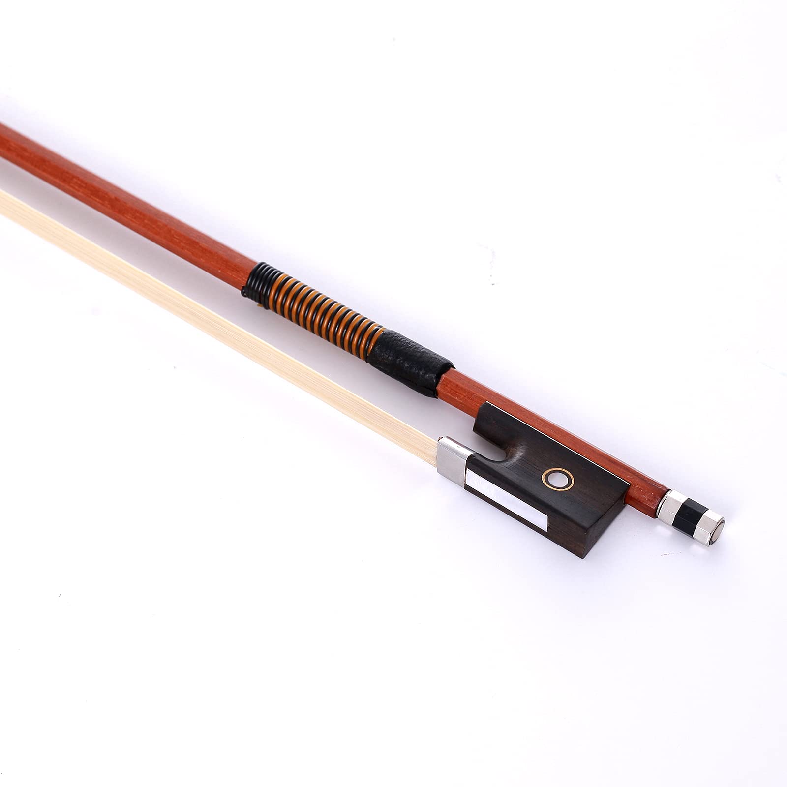 AMZZ Violin Bow 4/4 Size - Octagonal Stick, Ebony Frog, and Horse Hair for Exceptional Sound Quality - Ideal for Intermediate to Advanced Violinists (4/4 Full Size)