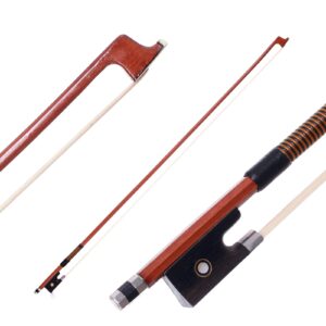 AMZZ Violin Bow 4/4 Size - Octagonal Stick, Ebony Frog, and Horse Hair for Exceptional Sound Quality - Ideal for Intermediate to Advanced Violinists (4/4 Full Size)