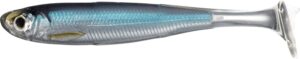 live target srs100sk201 ict slow-roll shiner - paddletail, 4", multi, one size