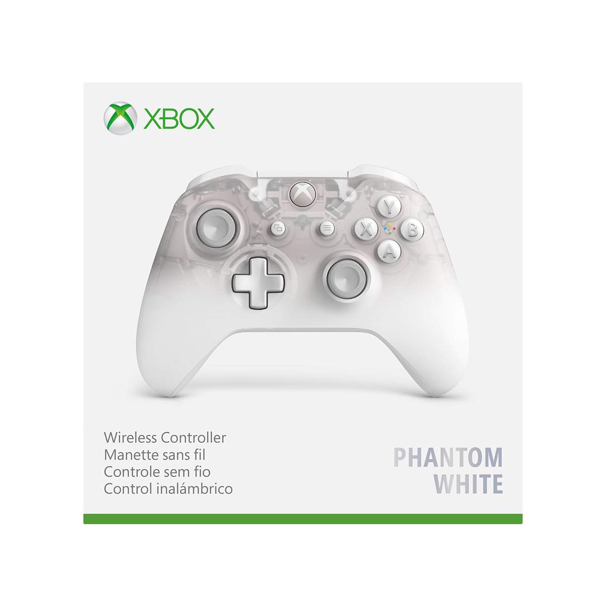 Xbox Wireless Controller - Phantom White Special Edition (Renewed)