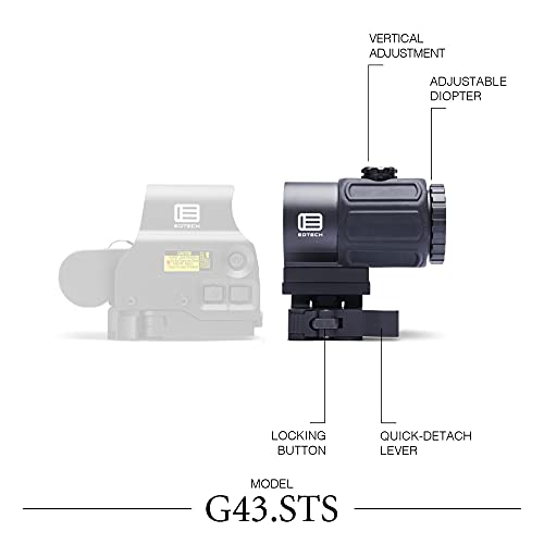 EOTECH Micro 3 Power Magnifier with Quick Disconnect, Switch to Side (STS) Mount