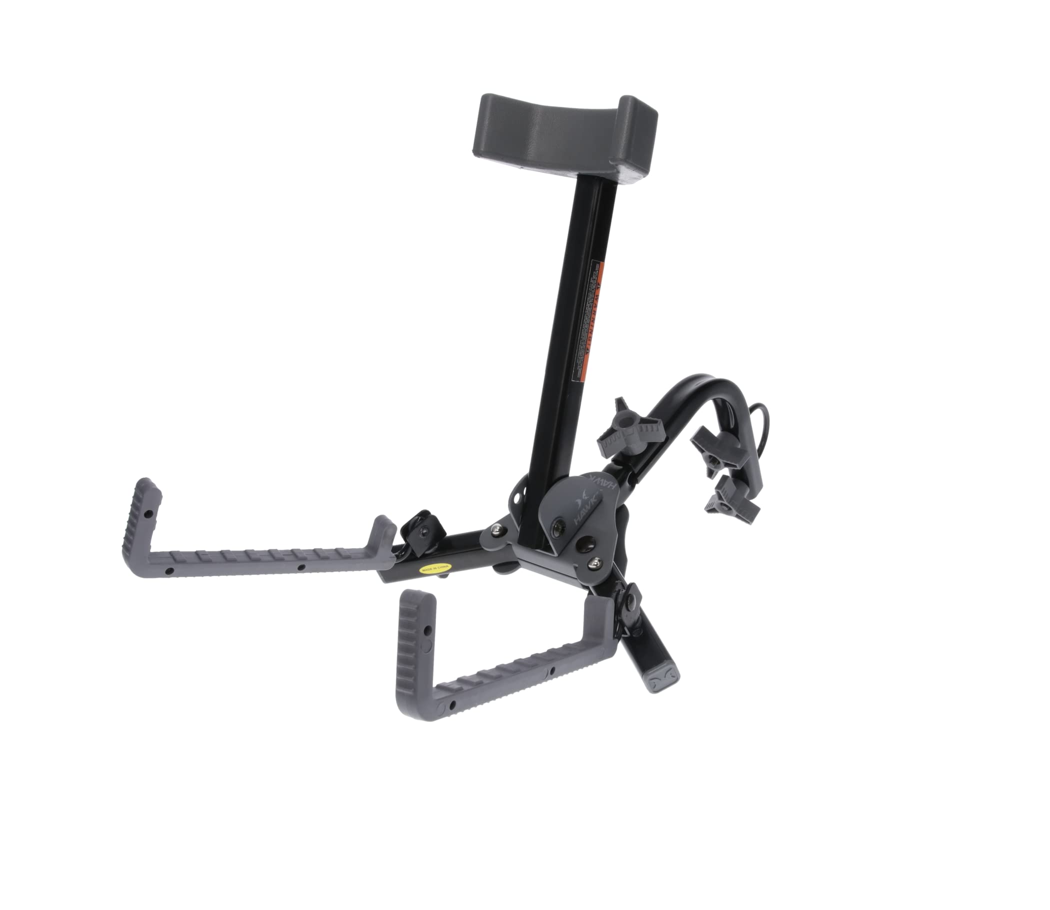 Hawk Kwik-Grab Crossbow Stand | Portable Folding Lightweight Universal Fit Archery Hunting Accessory Crossbow Holder | Treestand Adaptor Bracket, U-Bolt & Connection Knobs Included