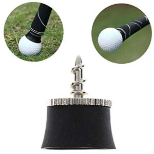 FASTROHY 5 Pcs Golf Ball Pick Up Retriever Sucker Tool Suction Cup for Putter Grip Golf Training Aids, Black