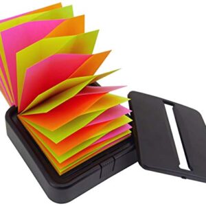 4A Pop-Up Note Dispenser, Black, Work with Sticky Pop-Up Notes, for 100 Sheets 3x3 Notes, 1 Dispenser/Pack, 4A PSS 7