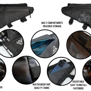 MAMMOTH EMPIRE Bike Frame Bag Bike Bags For Bicycles Bike Bag Bike Pouch Bike Storage Bag Bicycle Frame Bag Top Tube Bike Bag Bikepacking Triangle Bike Bag Accesorios Para Bicicletas