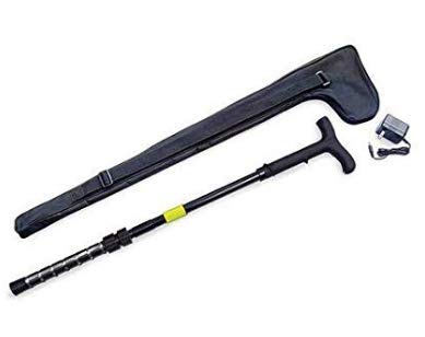 Walking Cane for men & women - Adjustable, heavy duty, 1 Million Volt Stun Device with ultra bright LED Flashlight