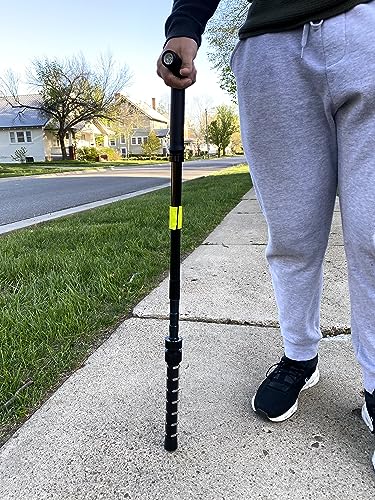 Walking Cane for men & women - Adjustable, heavy duty, 1 Million Volt Stun Device with ultra bright LED Flashlight