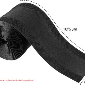 WILLBOND Cable Grip Floor Cable Cover Cords Cable Protector Cable Management Only for Commercial Office Carpet (Black,19.69 ft)