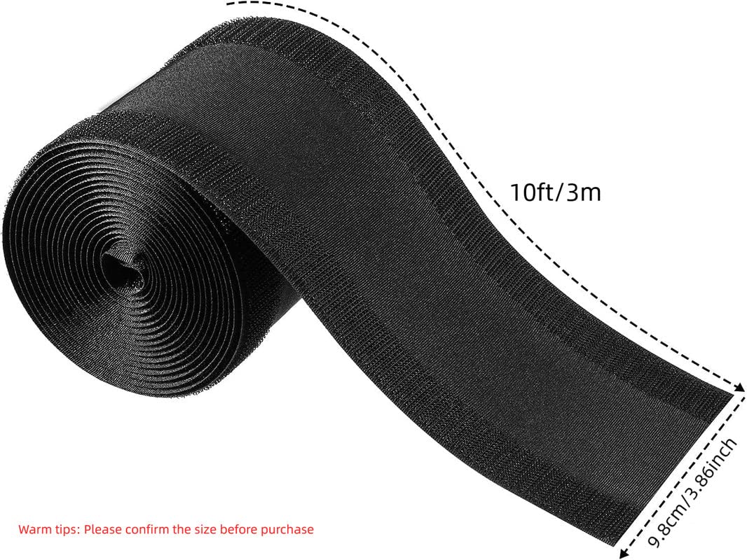 WILLBOND Cable Grip Floor Cable Cover Cords Cable Protector Cable Management Only for Commercial Office Carpet (Black,19.69 ft)