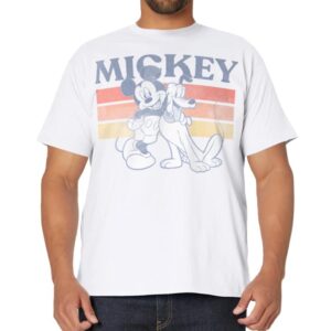 Disney Mickey And Friends Mickey And Pluto Retro Line T-Shirt