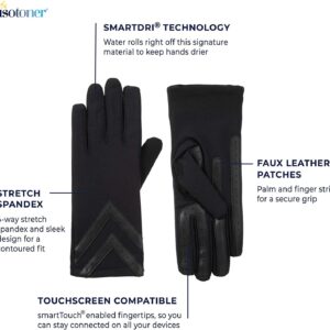 isotoner smarTouch SPANDEX Cold Weather Gloves with Spandex and a Warm Fleece Lining Large/X-Large