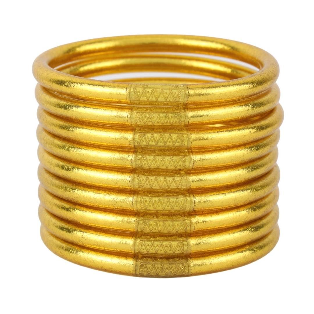 BuDhaGirl Gold All Weather Bangles (AWB) - Serenity Prayer