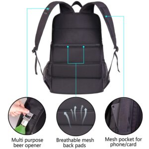 FORICH Backpack Cooler Leakproof Insulated Waterproof Backpack Cooler Bag, Lightweight Soft Beach Cooler Backpack for Men Women to Work Lunch Picnics Camping Hiking, 30 Cans