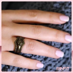 Rinfit Silicone Rings for Women - Silicone Wedding Bands Women - Womens Wedding Ring - Stackable Silicone Rings Women Couture - Patented Design - Silver, Size 8