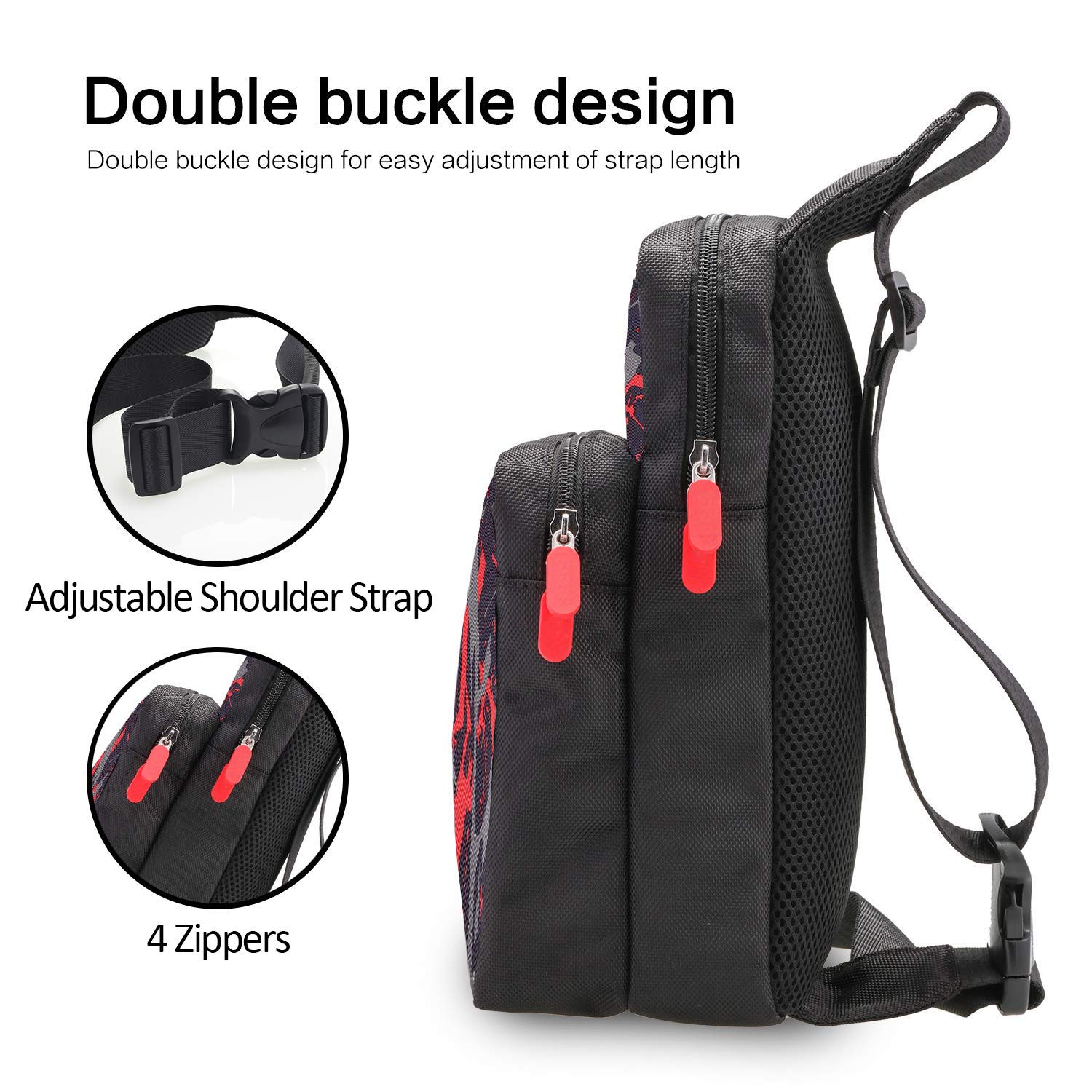 AOPUTTRIVER Travel Bag for Nintendo Switch Nintendo Switch Storage Backpack Protective Storage Sling Backpack Shoulder Bag for Nintendo Switch, Dock, Joy-Con Grip&Switch Accessories, iphone and iPad