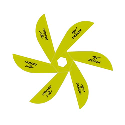 Letszhu Arrows Vanes 2.5 Inch Plastic Fletches Vane DIY Archery Arrow for Hunting Targeting (39 Pack) (Lemon Yellow)