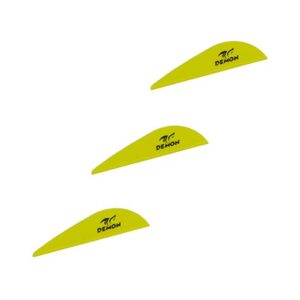 Letszhu Arrows Vanes 2.5 Inch Plastic Fletches Vane DIY Archery Arrow for Hunting Targeting (39 Pack) (Lemon Yellow)