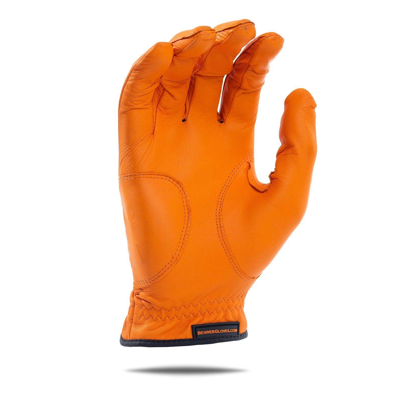 BG Bender Golf Glove | Wear On Left | (Orange, Mens XXL)