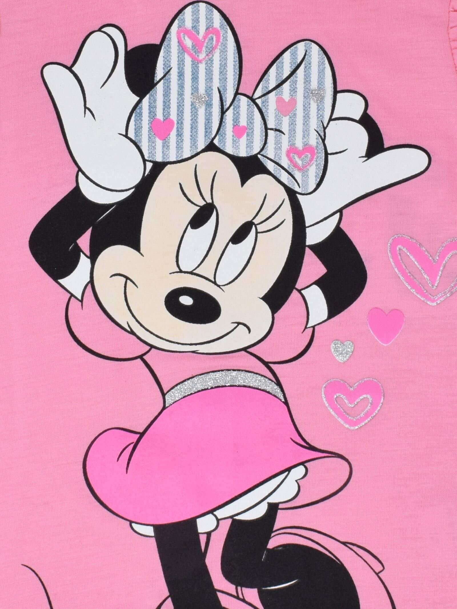 Disney Minnie Mouse Toddler Girls Tank Top and Shorts Pink/Blue 2T