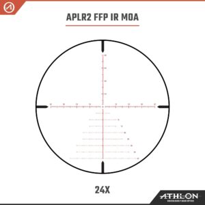 Athlon Optics Argos BTR GEN2 6-24x50 Riflescope - APLR2 FFP IR MOA, Black