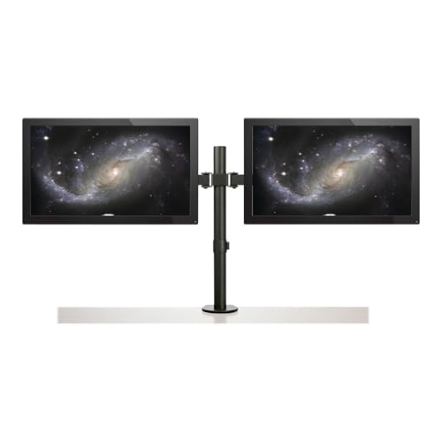 StarTech.com Desk Mount Dual Monitor Arm - Desk Clamp/Grommet VESA Monitor Mount for up to 32 inch Displays - Ergonomic Articulating Monitor Arm - Height Adjustable/Tilt/Swivel/Rotating (ARMDUAL2)