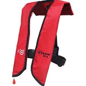 Eyson Inflatable Life Jacket Life Vest Basic Automatic/Manual (7091 Red Auto)