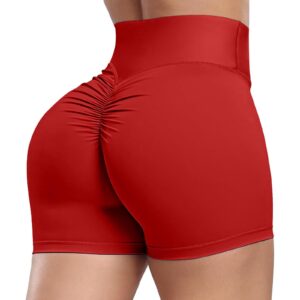 KIWI RATA Booty Shorts for Women High Waisted Yoga Shorts Sexy Butt Lift Spandex Workout Leggings